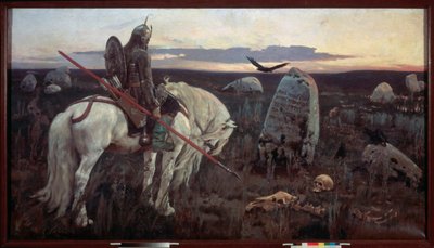 Ein Ritter am Scheideweg von Victor Mikhailovich Vasnetsov