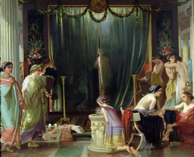 Zeuxis wählt ein Modell für Helena von Victor Mottez