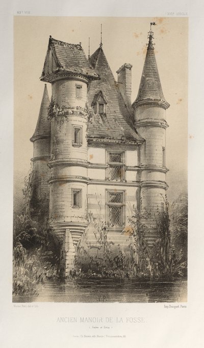 Altes Herrenhaus De La Fosse (Saône et Loire) von Victor Petit