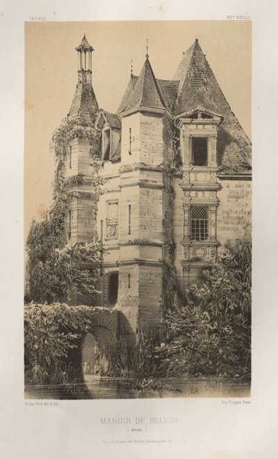 Herrenhaus von Belvau (Corrèze) von Victor Petit