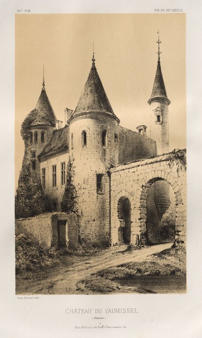 Schloss von Vaumissel (Calvados) von Victor Petit