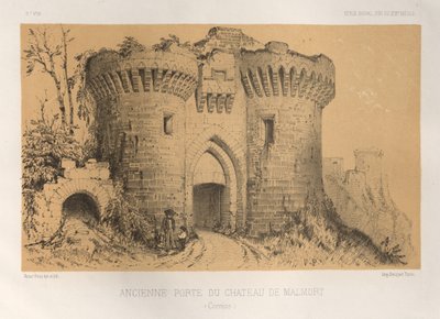 Altes Tor des Schlosses von Malmort (Corrèze) von Victor Petit