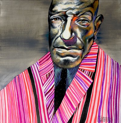 Bunt gestreifter Mann von Victor Tkachenko