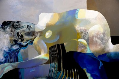 Ätherische blaue Frau von Victor Tkachenko