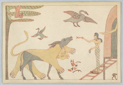 Der Esel im Löwenfell, Illustration zu Äsops Fabeln von Victor Wilbour