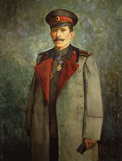 General Jekon, Stabschef der bulgarischen Armee, ca. 1916 von Vienna Nedomansky Studio