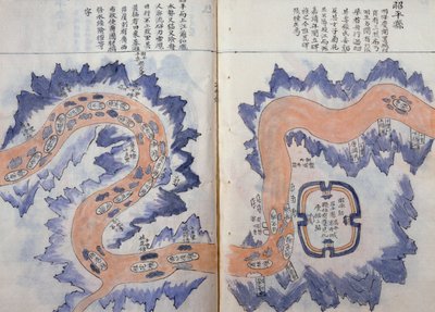 Karten während der Reise einer vietnamesischen Botschaft nach China von Vietnamese School
