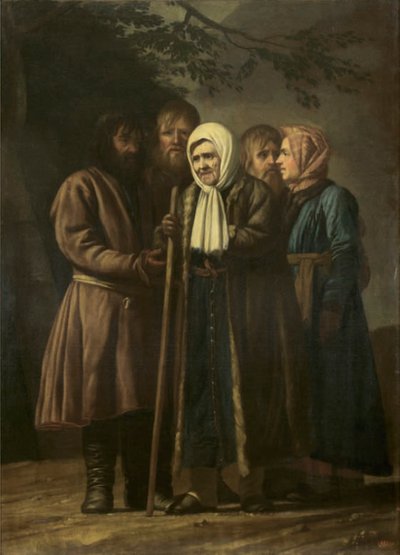 100-jährige Frau aus Zarskoje Selo mit Familie von Vigilius Eriksen