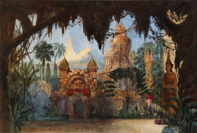 Bühnenbild für die Oper Ruslan und Ljudmila von M. Glinka von Viktor Alexandrovich Hartmann