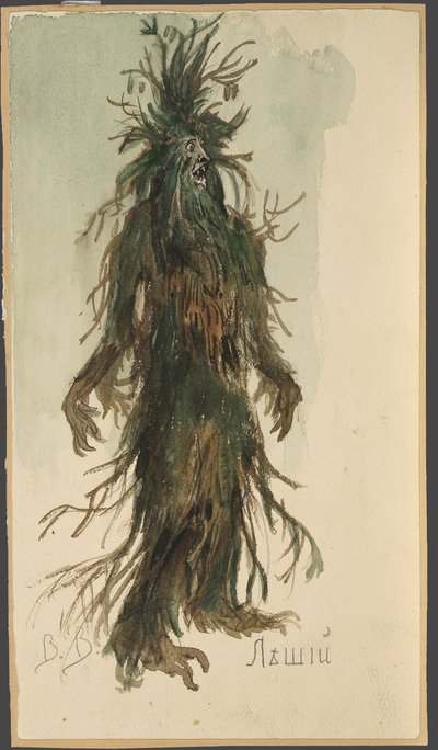 Leshy. Kostümentwurf für die Oper Schneeflöckchen von N. Rimski-Korsakow von Viktor Mikhaylovich Vasnetsov