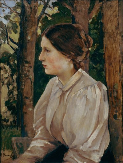 Porträt von Tatyana Viktorovna Vasnetsova, der Tochter des Künstlers, 1897 von Viktor Mikhaylovich Vasnetsov