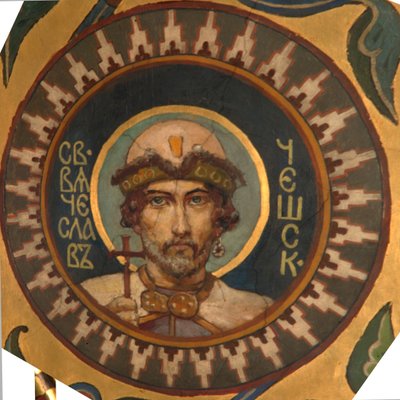 Heiliger Wenzel I., Herzog von Böhmen, 1885-1896 von Viktor Mikhaylovich Vasnetsov