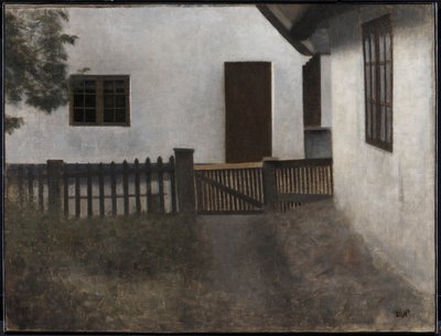 Husgavle. Frederiksværk. Sommer. von Vilhelm Hammershøi