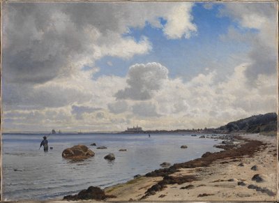 Nordküste von Seeland mit Blick auf Kronborg von Vilhelm Kyhn