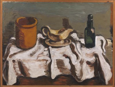 Stillleben mit einem Krug, einer Sauciere und einer Flasche von Vilhelm Lundstrøm