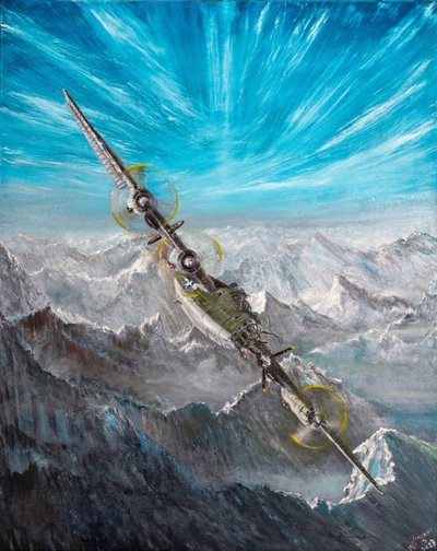 B-24 Liberator Schweizer Landung 7, 2023 von Vincent Alexander Booth