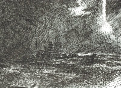 Schlacht am Nordkap 1943 von Vincent Alexander Booth