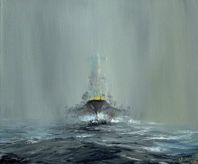 Schlachtschiff Yamato 1945, 2016 von Vincent Alexander Booth