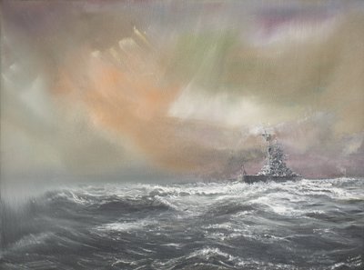 Bismarck signalisiert Prinz Eugen 0959 Uhr 24.05.1941, 2007 von Vincent Alexander Booth