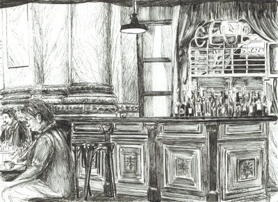 Café an der Royal Exchange, Manchester, 2011 von Vincent Alexander Booth