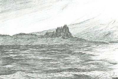 Duart Castle von der Fähre, 2007 von Vincent Alexander Booth