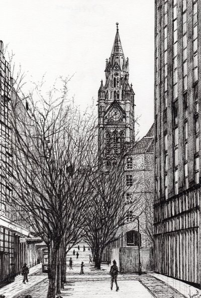 Rathaus Manchester von Deansgate, 2007 von Vincent Alexander Booth