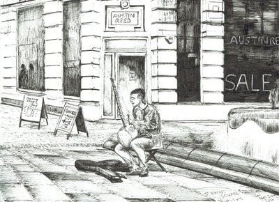 Musiker St. Anns Platz von Vincent Alexander Booth