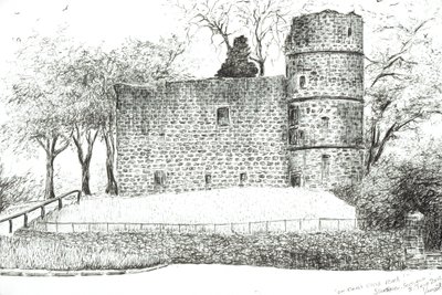 Ruine in Strathaven, 2012 von Vincent Alexander Booth