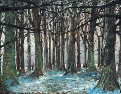 Hirsch und Läufer Lyme Park, 2016 von Vincent Alexander Booth