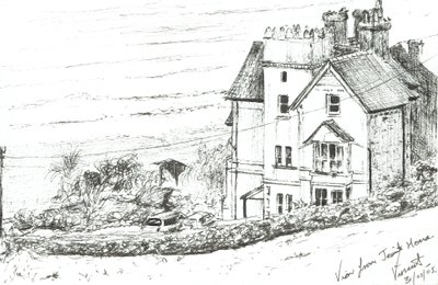 Das Jesuitenhaus an der walisischen Küste, 2005 von Vincent Alexander Booth