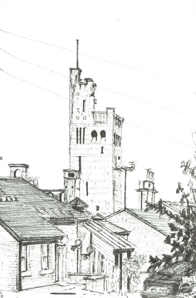 Turm in Knutsford, 2003 von Vincent Alexander Booth