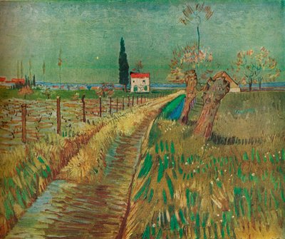 Hütte unter Feldern, ca. 1890 von Vincent van Gogh