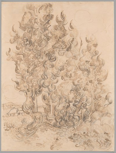 Zypressen von Vincent van Gogh