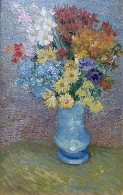 Blumen in einer blauen Vase, ca. 1887 von Vincent van Gogh