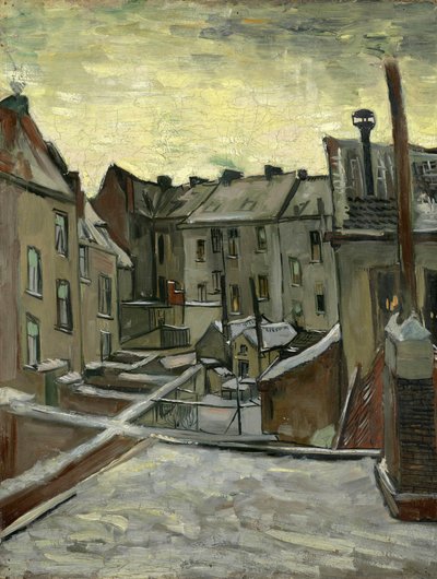 Häuser von hinten gesehen, Antwerpen von Vincent van Gogh