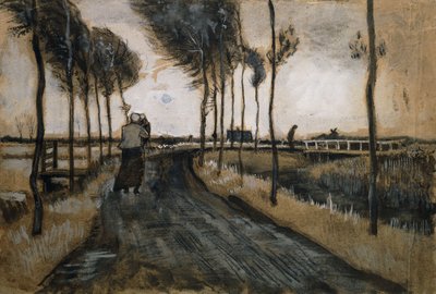 Landschaft mit Frau und Kind, 1883 von Vincent van Gogh