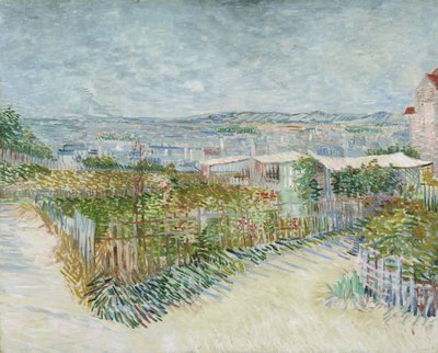 Montmartre: hinter dem Moulin de la Galette von Vincent van Gogh