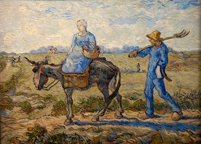 Morgen. Auf dem Weg zur Arbeit (nach Millet) von Vincent van Gogh