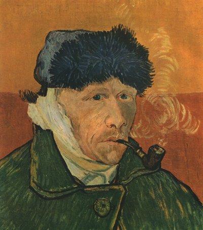 Selbstporträt mit verbundenem Ohr und Pfeife, Februar 1889 von Vincent van Gogh