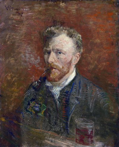 Selbstporträt mit Glas von Gogh, Vincent, van (1853-1890) von Vincent van Gogh
