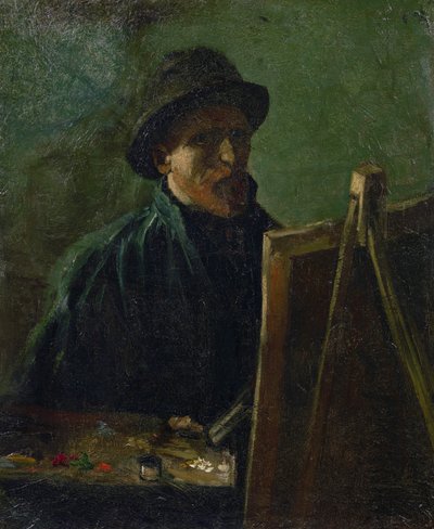 Selbstporträt am Staffelei von Vincent van Gogh (1853-1890) von Vincent van Gogh