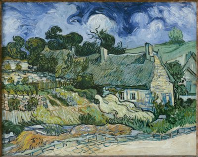 Strohgedeckte Häuser in Cordeville, Auvers-sur-Oise von Vincent van Gogh