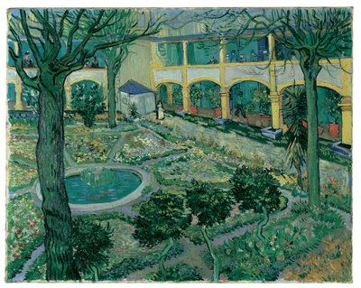 Der Hof des Krankenhauses in Arles von Vincent van Gogh