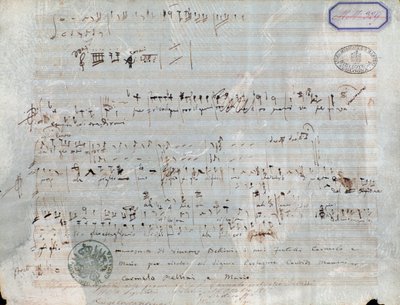 Notenblatt für Der Pirat, Oper von Vincenzo Bellini von Vincenzo Bellini