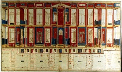 Pompejanische Wanddekorationen von Vincenzo Brenna