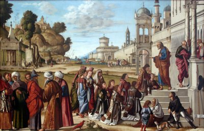 Die Weihe des Heiligen Stephanus zum Diakon von Vittore Carpaccio
