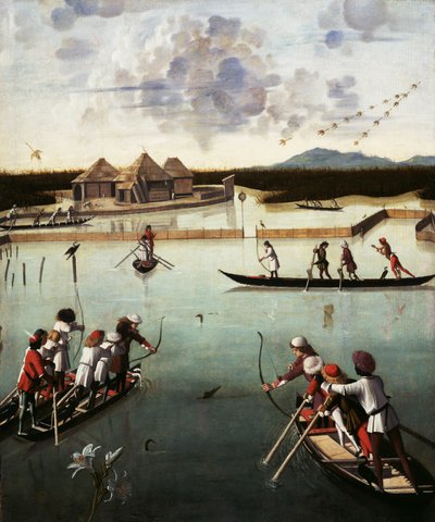 Jagd auf der Lagune, ca. 1490-5 von Vittore Carpaccio