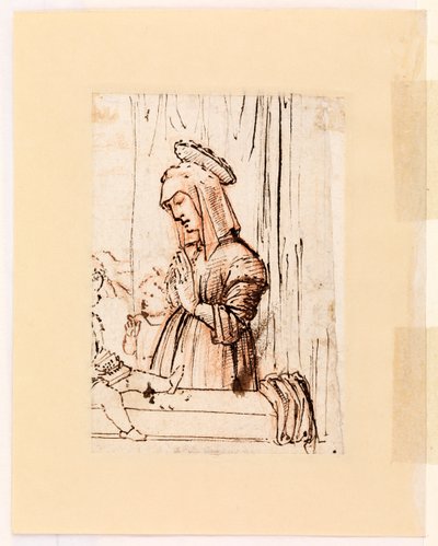 Jungfrau, die das Christkind mit dem Heiligen Johannes anbetet von Vittore Carpaccio