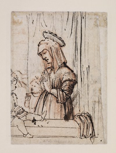 Die Jungfrau, die das Christkind anbetet, mit Johannes dem Täufer, späte 1480er - frühe 1490er Jahre von Vittore Carpaccio