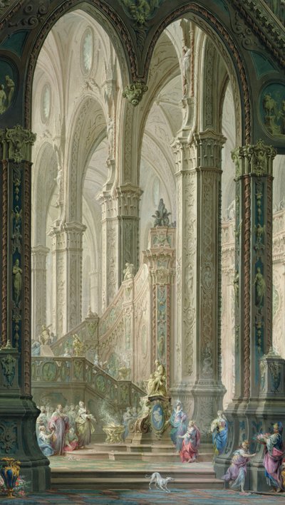 Salomon verbrennt Weihrauch vor den Idolen von Vittorio Maria Bigari